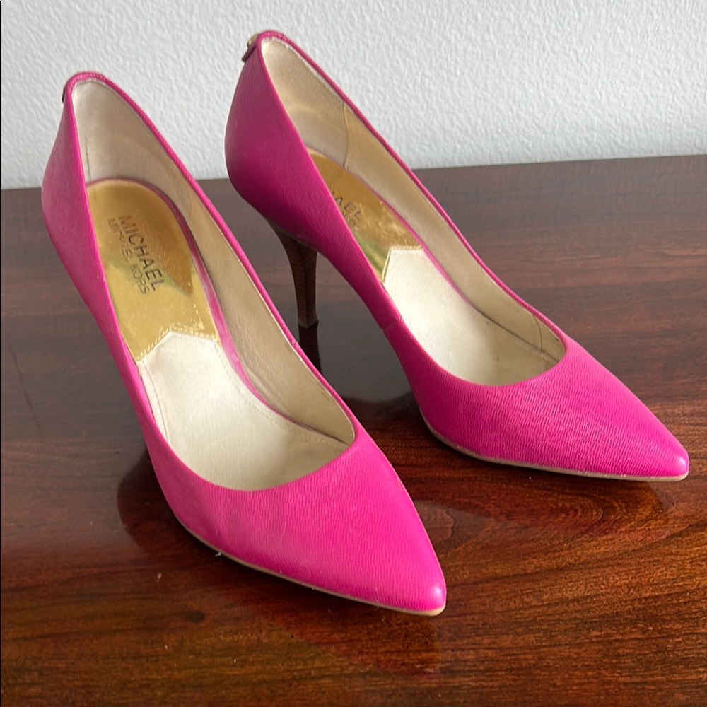 Michael Kors Pink Suede Heels